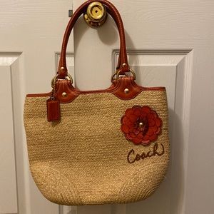Coach Straw Handbag